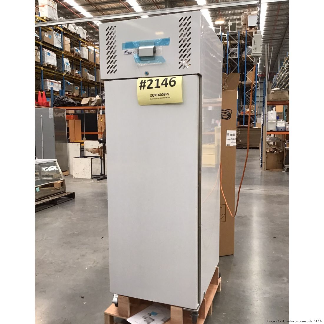 CLEARANCE - FED-X S/S Single Full Door Upright Freezer - XURF600SFV-NSW2146