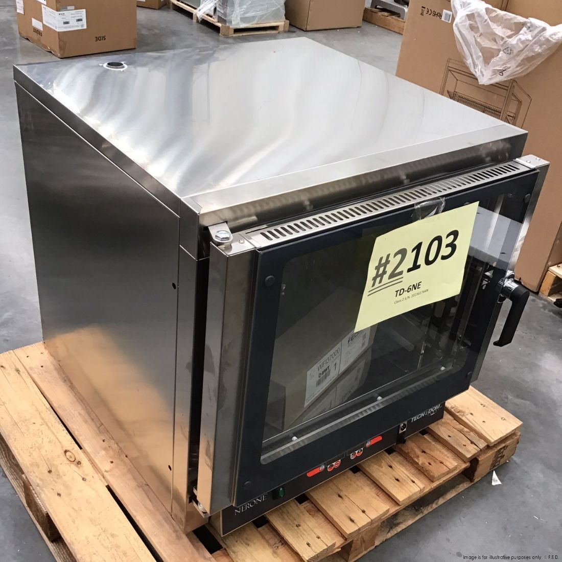 2NDs: TECNODOM Nerone MID Digital 6 Tray Combi Oven TD-6NE-NSW2103