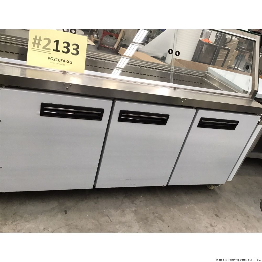 2NDs: Thermaster Cold Salad &amp; Noodle Bar 6x1/1 GN Pans - PG210FA-XG-NSW2133