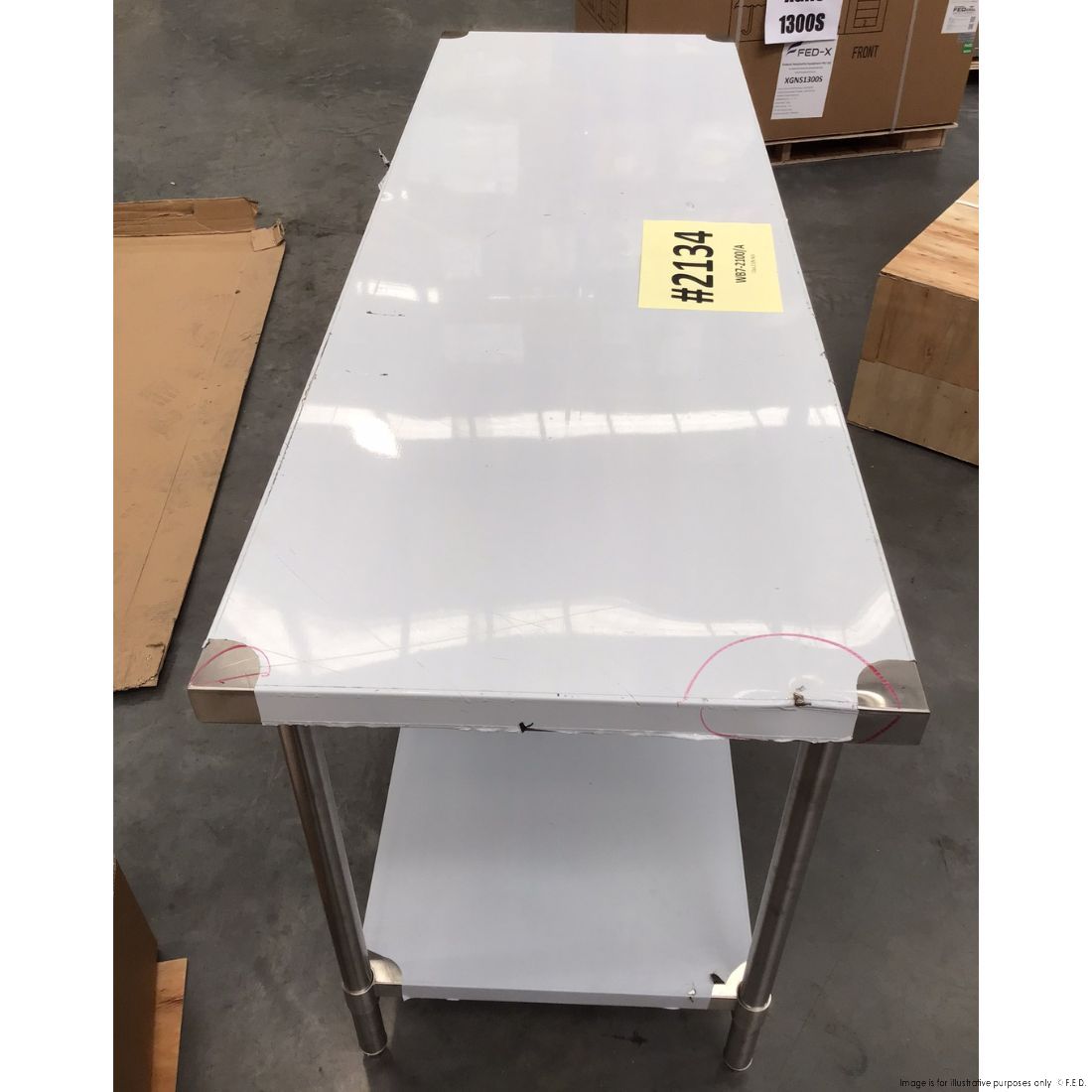 CLEARANCE - Modular System Stainless Steel Workbench - WB7-2100/A-NSW2134