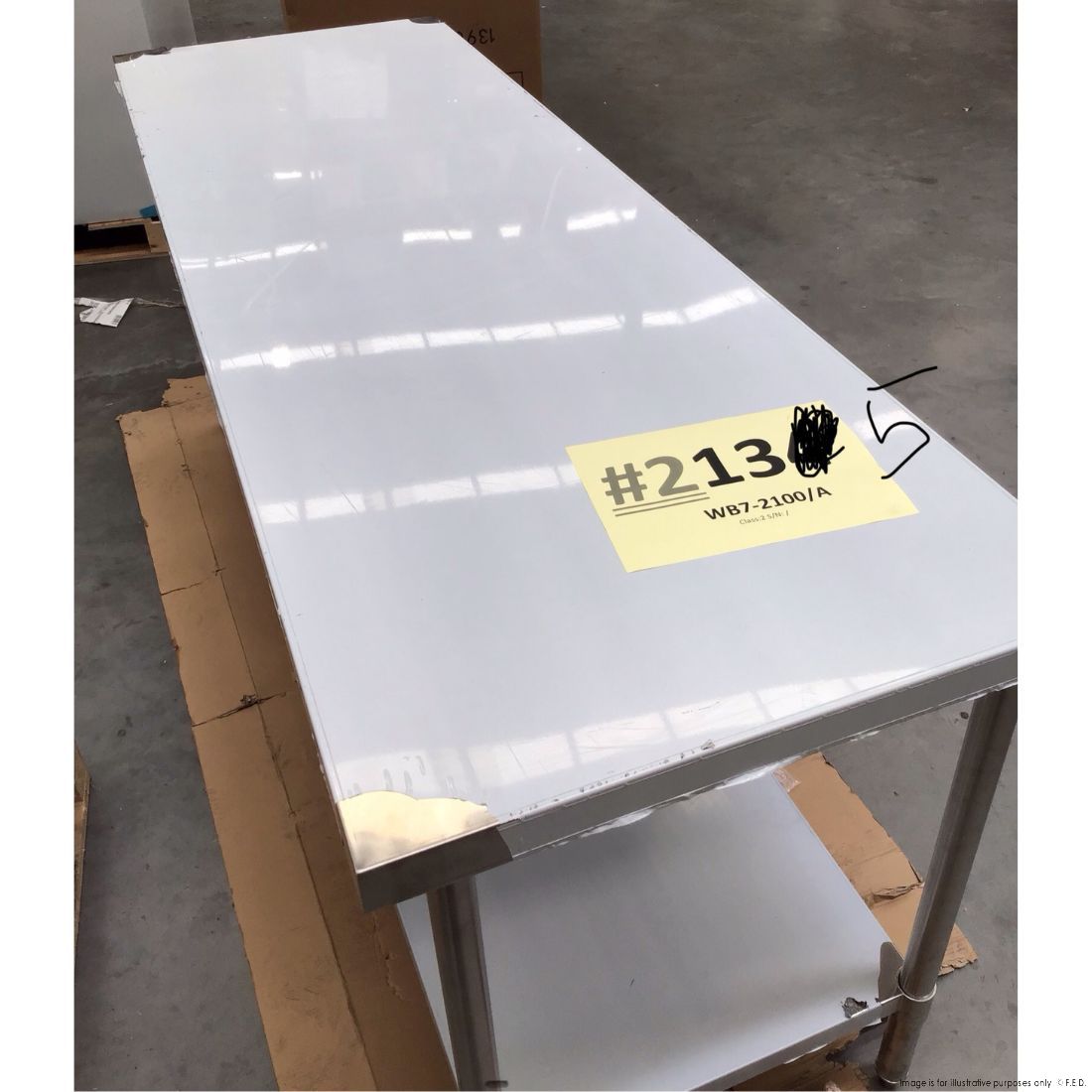 CLEARANCE - Modular System Stainless Steel Workbench - WB7-2100/A-NSW2135