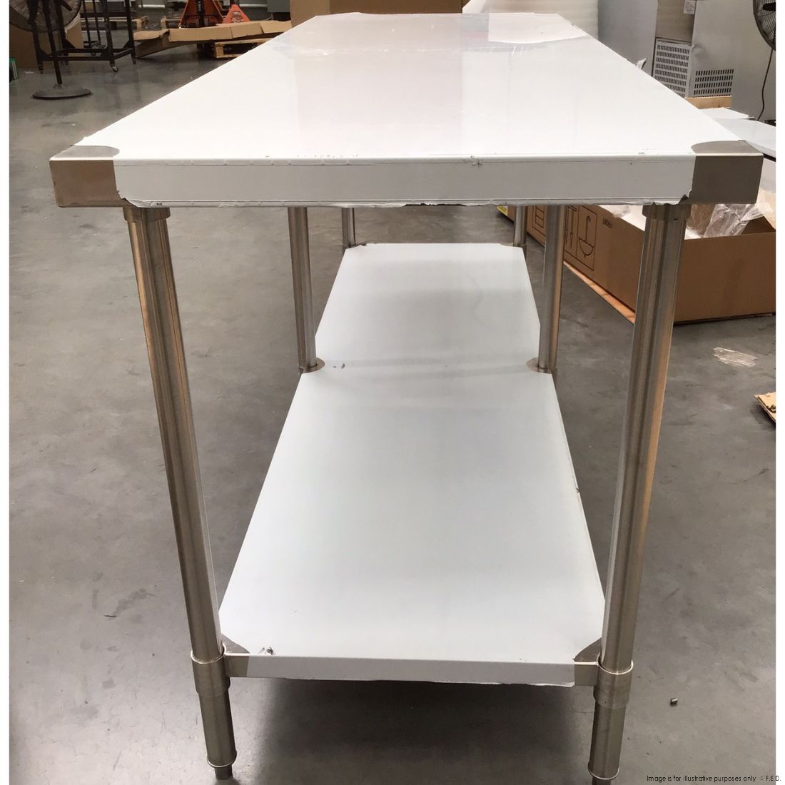 CLEARANCE - Modular System Stainless Steel Workbench - WB7-2100/A-NSW2134
