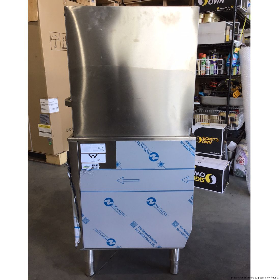 2NDs: Asber Tech Line Pass-through Hood Type Dishwasher - GE-H500BDD-QLD375