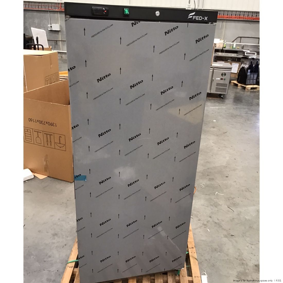 CLEARANCE - FED-X 555L S/S Single Solid Door Freezer - XF600SS-NSW2136