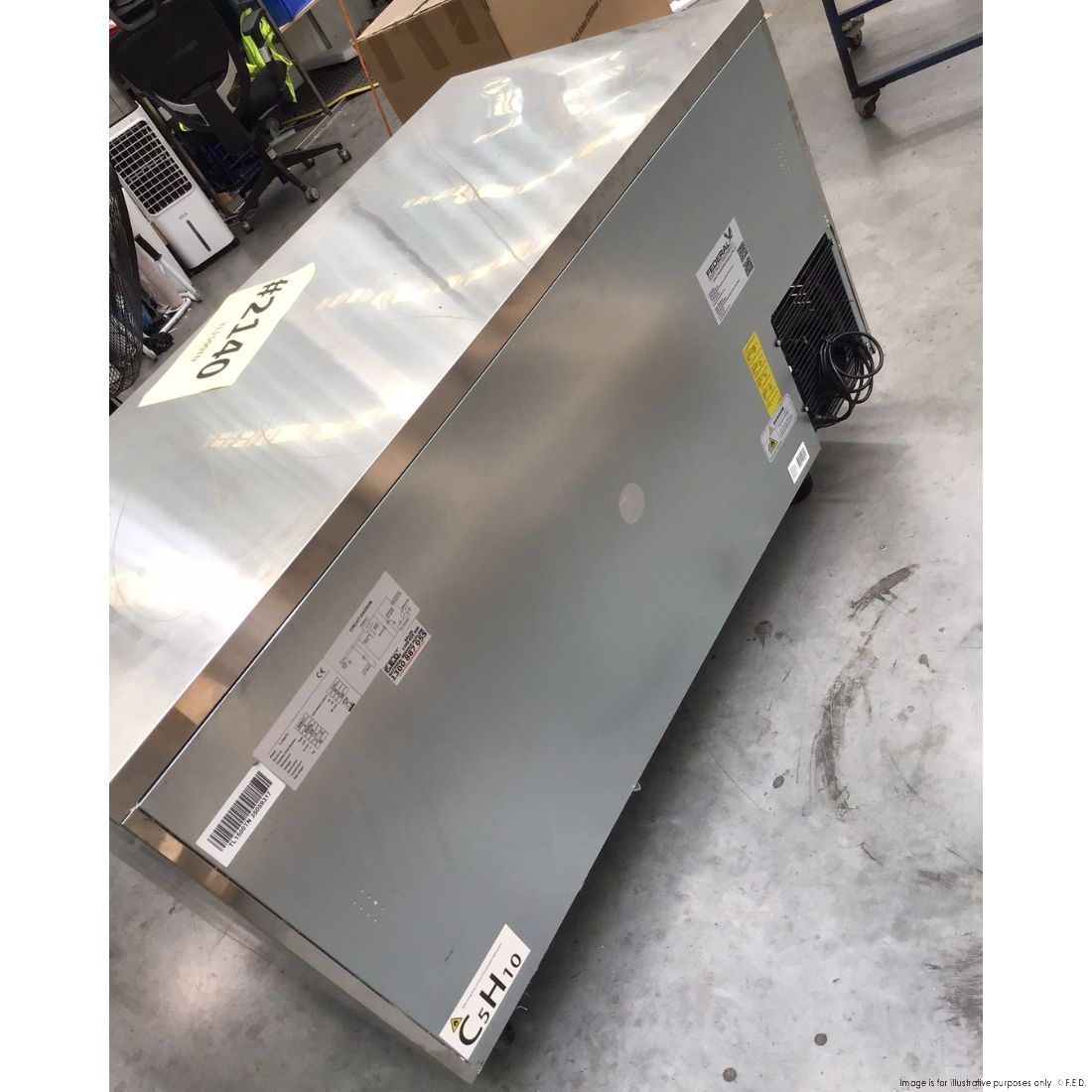 CLEARANCE - Thermaster Stainless Steel Double Door Workbench Fridge - TL1500TN-NSW2140