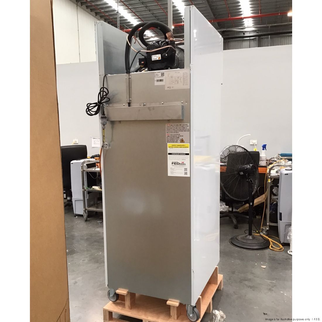 CLEARANCE - FED-X S/S Single Full Door Upright Freezer - XURF600SFV-NSW2146