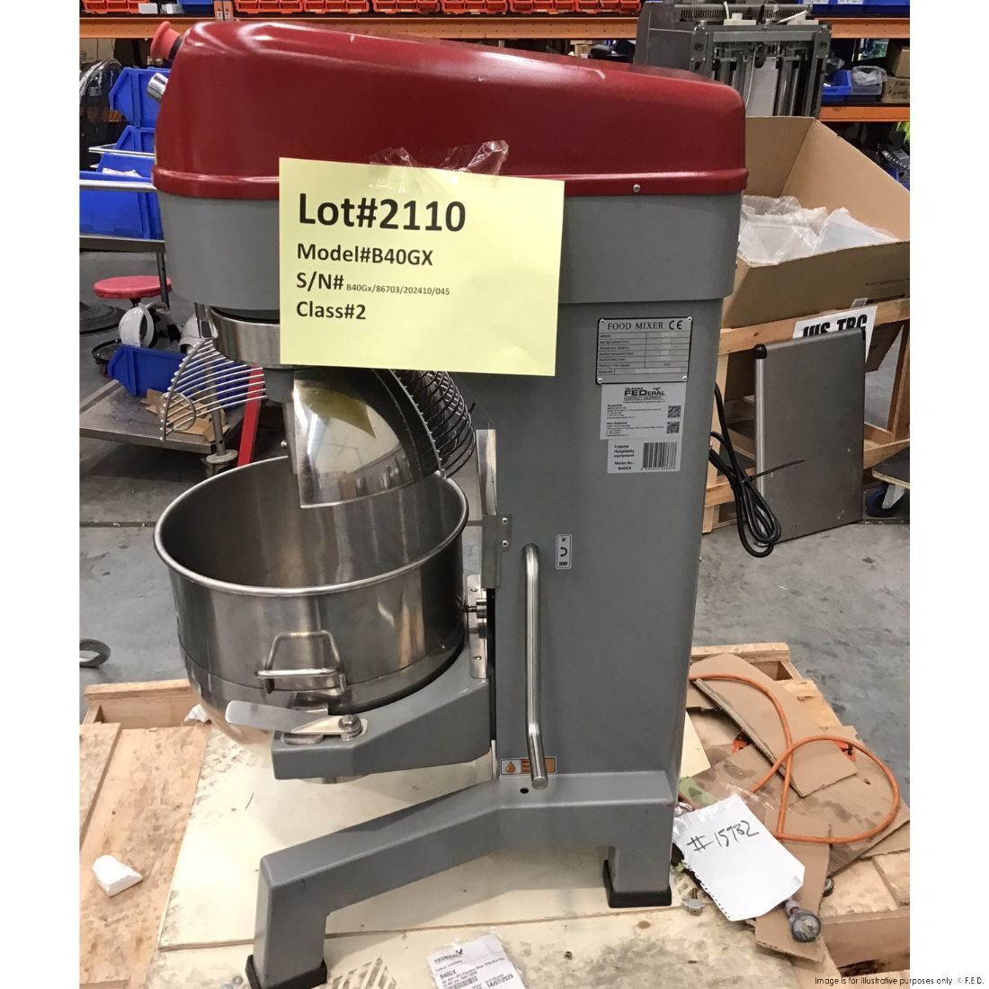 2NDs: Tyrone Heavy Duty Planetary Mixer 40L – B40GX-NSW2110