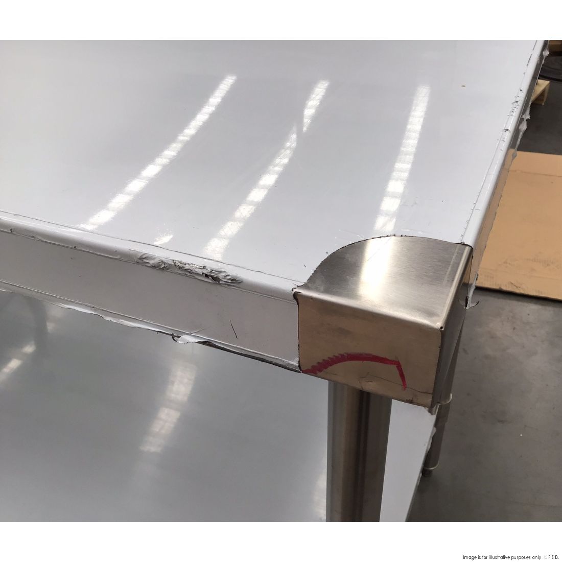CLEARANCE - Modular System Stainless Steel Workbench - WB7-2100/A-NSW2134