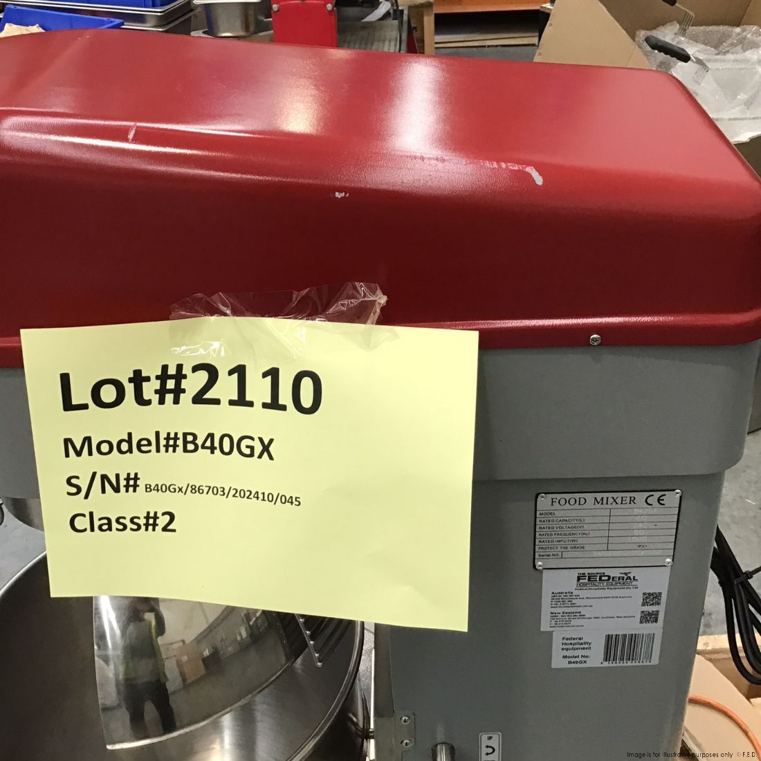 2NDs: Tyrone Heavy Duty Planetary Mixer 40L – B40GX-NSW2110