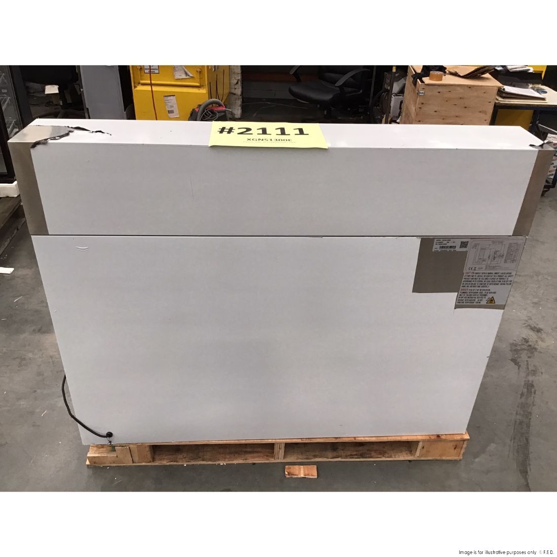 2NDs: FED-X Three Door Salad Prep Fridge with Marble Top - XGNS1300E-NSW2111