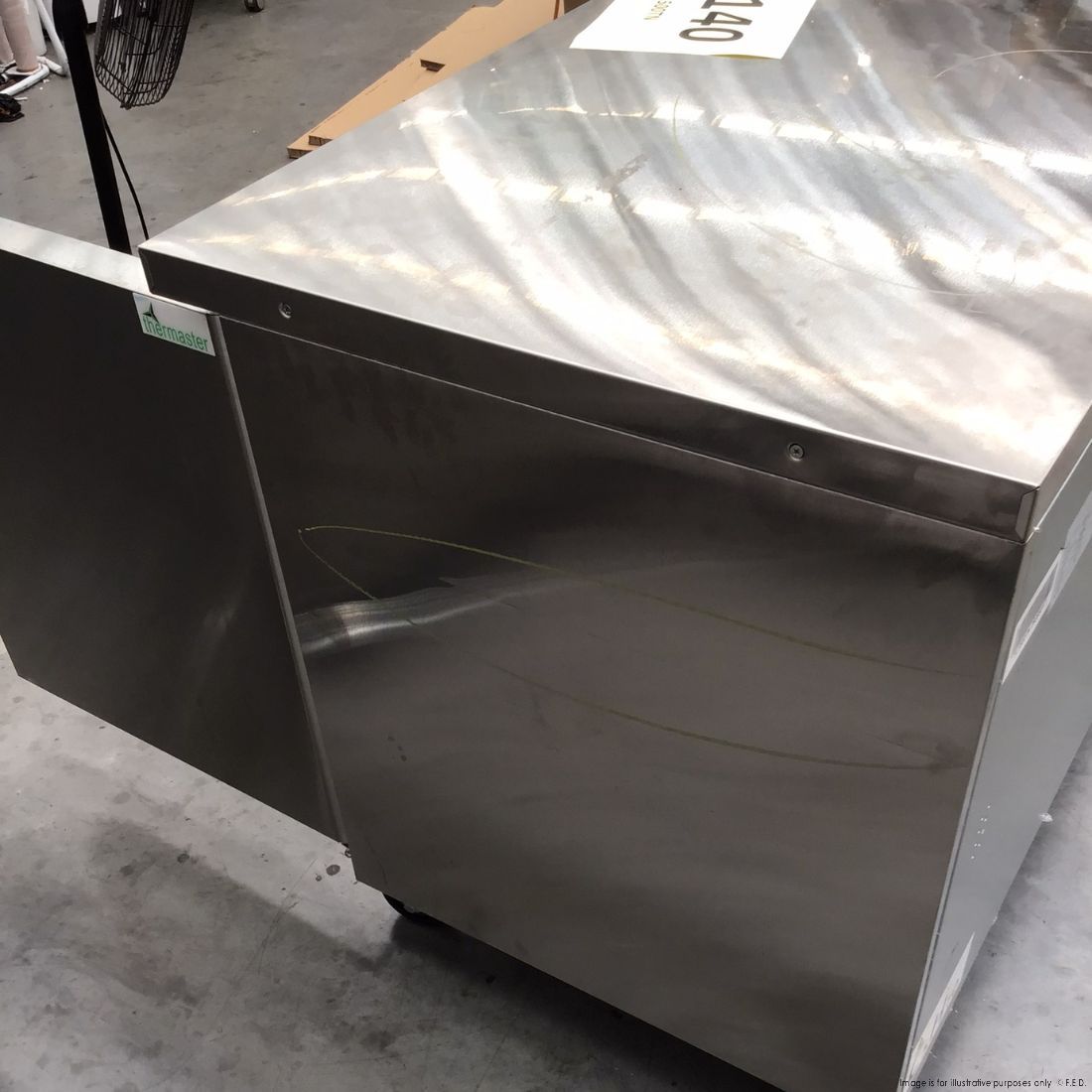 CLEARANCE - Thermaster Stainless Steel Double Door Workbench Fridge - TL1500TN-NSW2140