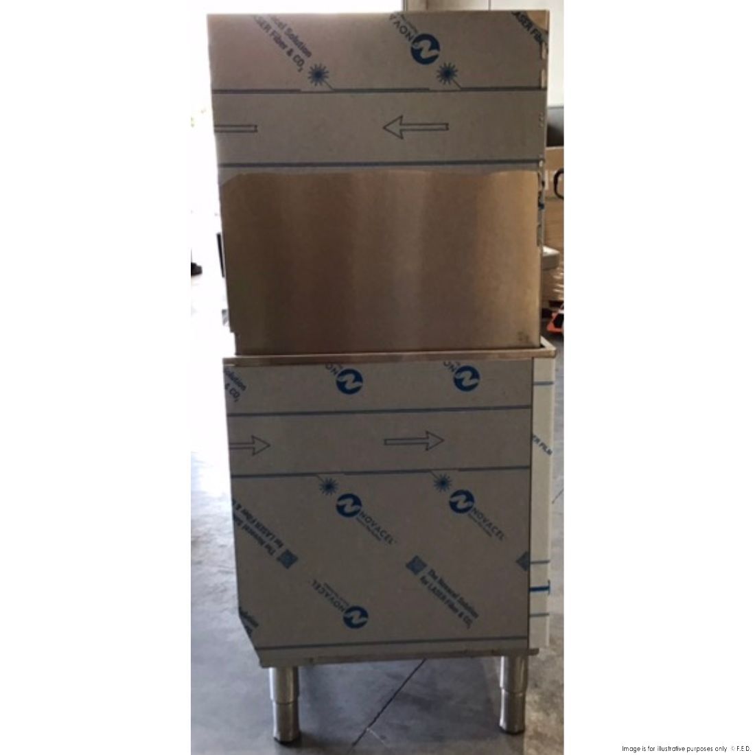 2NDs: Asber Tech Line Pass-through Hood Type Dishwasher - GE-H500BDD-QLD375