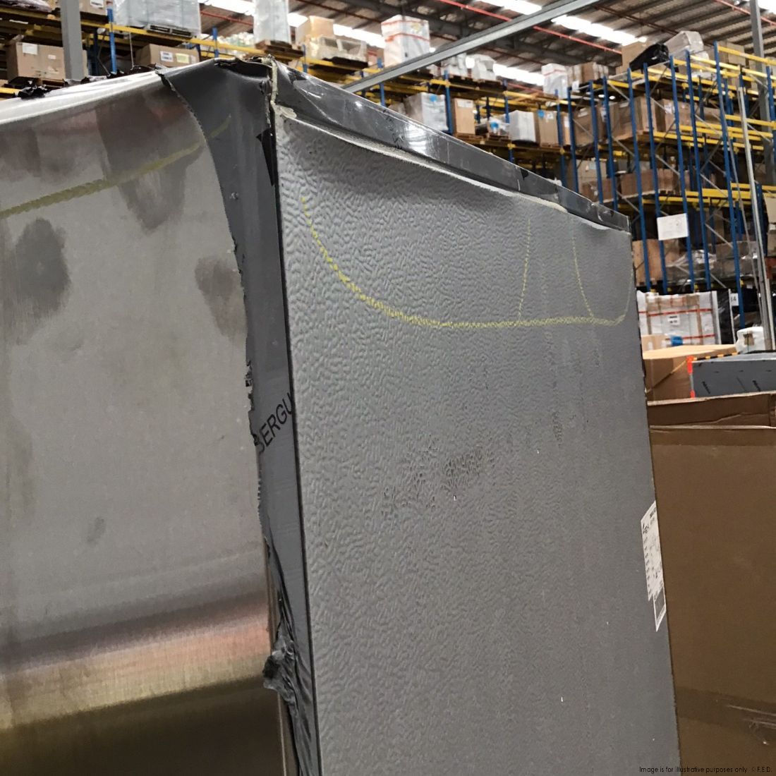 CLEARANCE - FED-X 555L S/S Single Solid Door Freezer - XF600SS-NSW2136