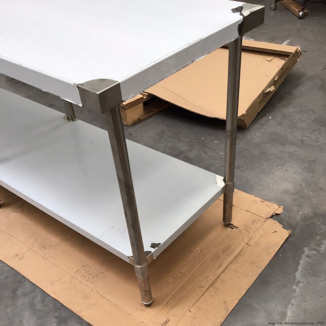 CLEARANCE - Modular System Stainless Steel Workbench - WB7-2100/A-NSW2135