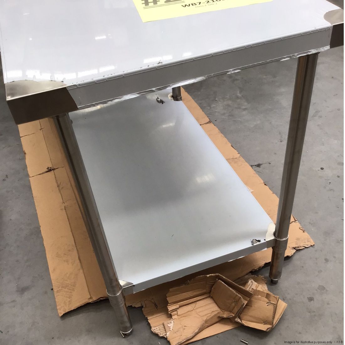 CLEARANCE - Modular System Stainless Steel Workbench - WB7-2100/A-NSW2135