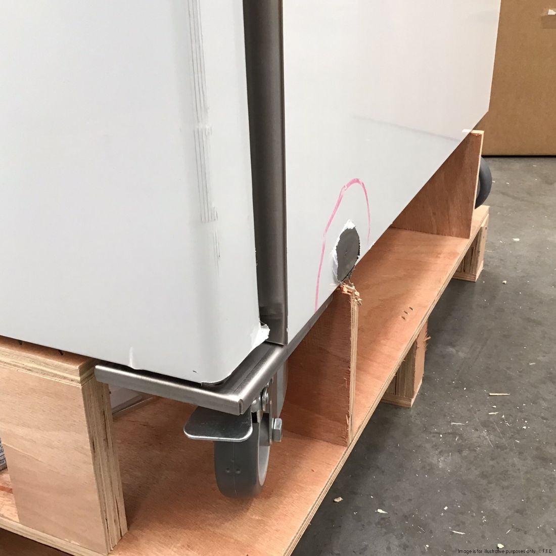 CLEARANCE - FED-X S/S Single Full Door Upright Freezer - XURF600SFV-NSW2146