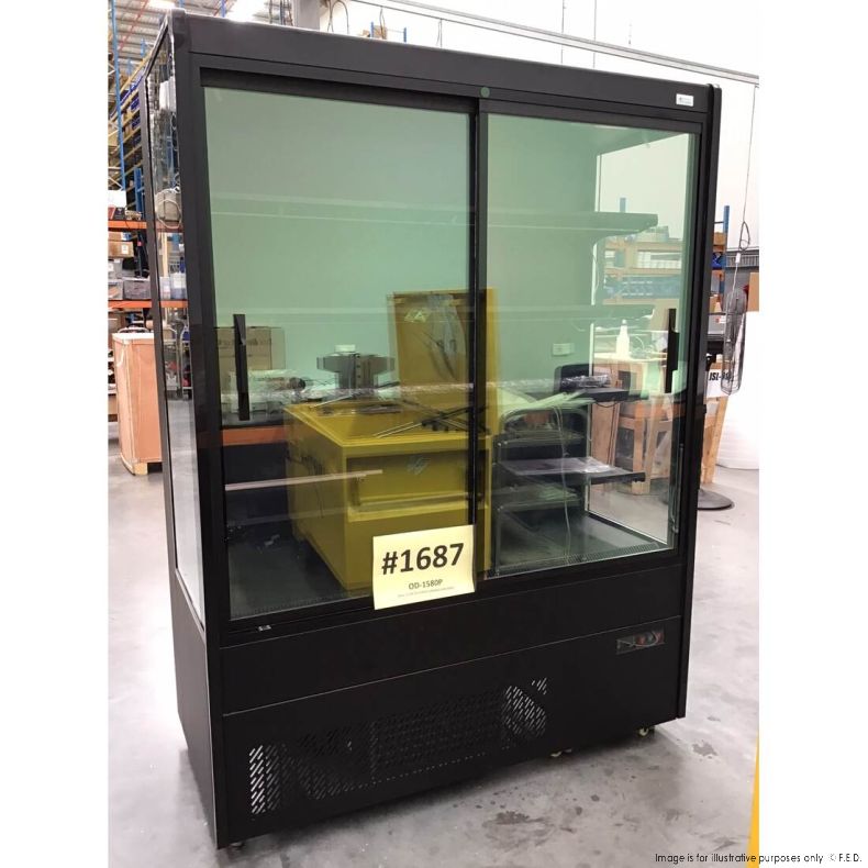 Ex-showroom: Bonvue 4 Shelves Open Chiller with Tempered Glass Doors OD-1580P-NSW1687