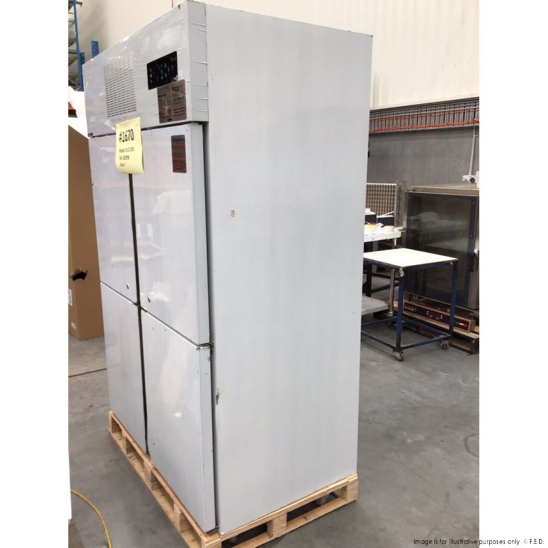 2NDs: TROPICAL Thermaster 4 x Half door SS Fridge SUC1000-NSW1670