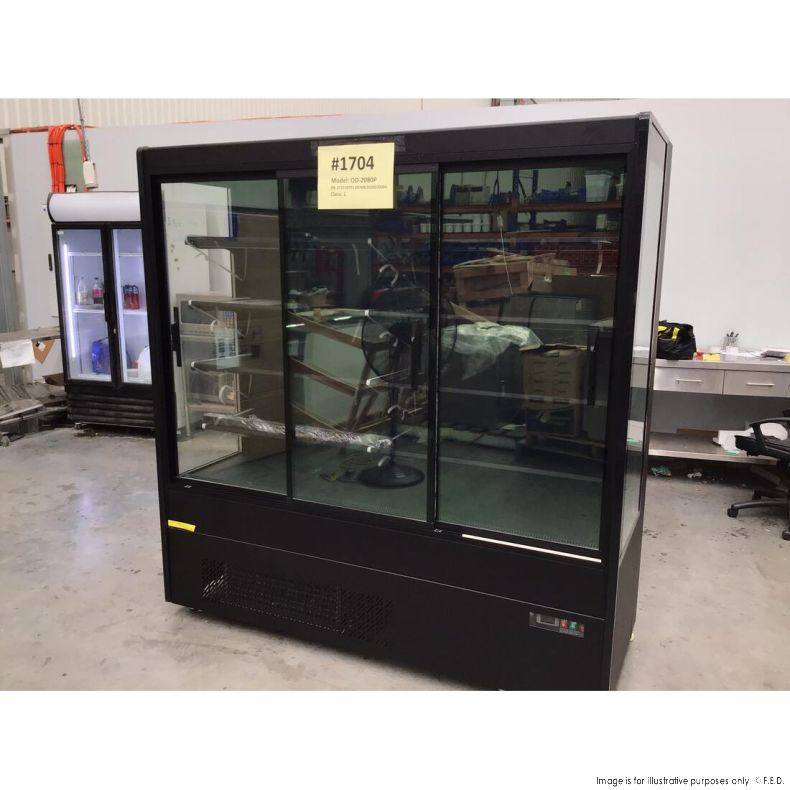 Ex-showroom: Bonvue 4 Shelves Open Chiller with Tempered Glass Doors OD-2080P-NSW1704