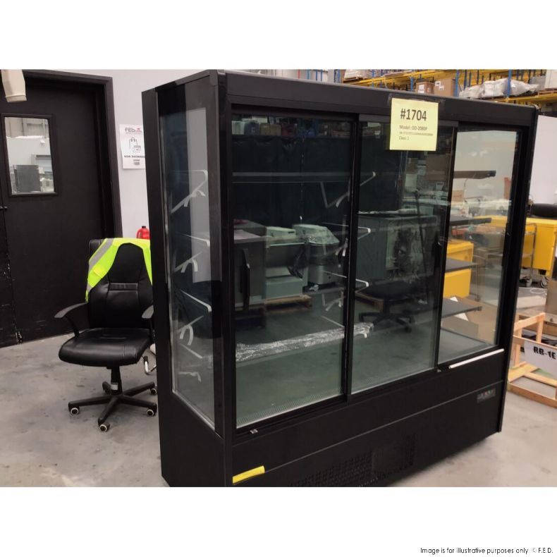 Ex-showroom: Bonvue 4 Shelves Open Chiller with Tempered Glass Doors OD-2080P-NSW1704