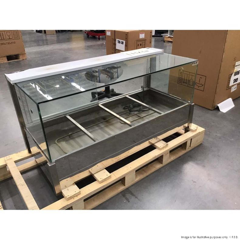 2NDs: Heated Wet 8 x 1/2 Pan Bain Marie Square Countertop Display BM14SD-NSW1711