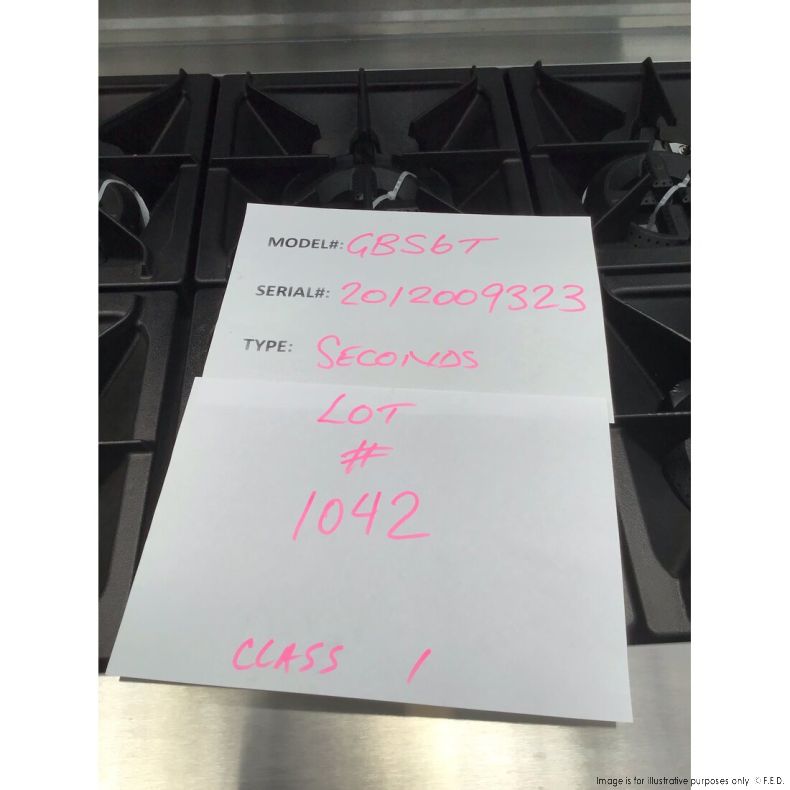 Ex-Showroom: Gasmax 6 Burner With Oven Flame Failure GBS6T-NSW1042