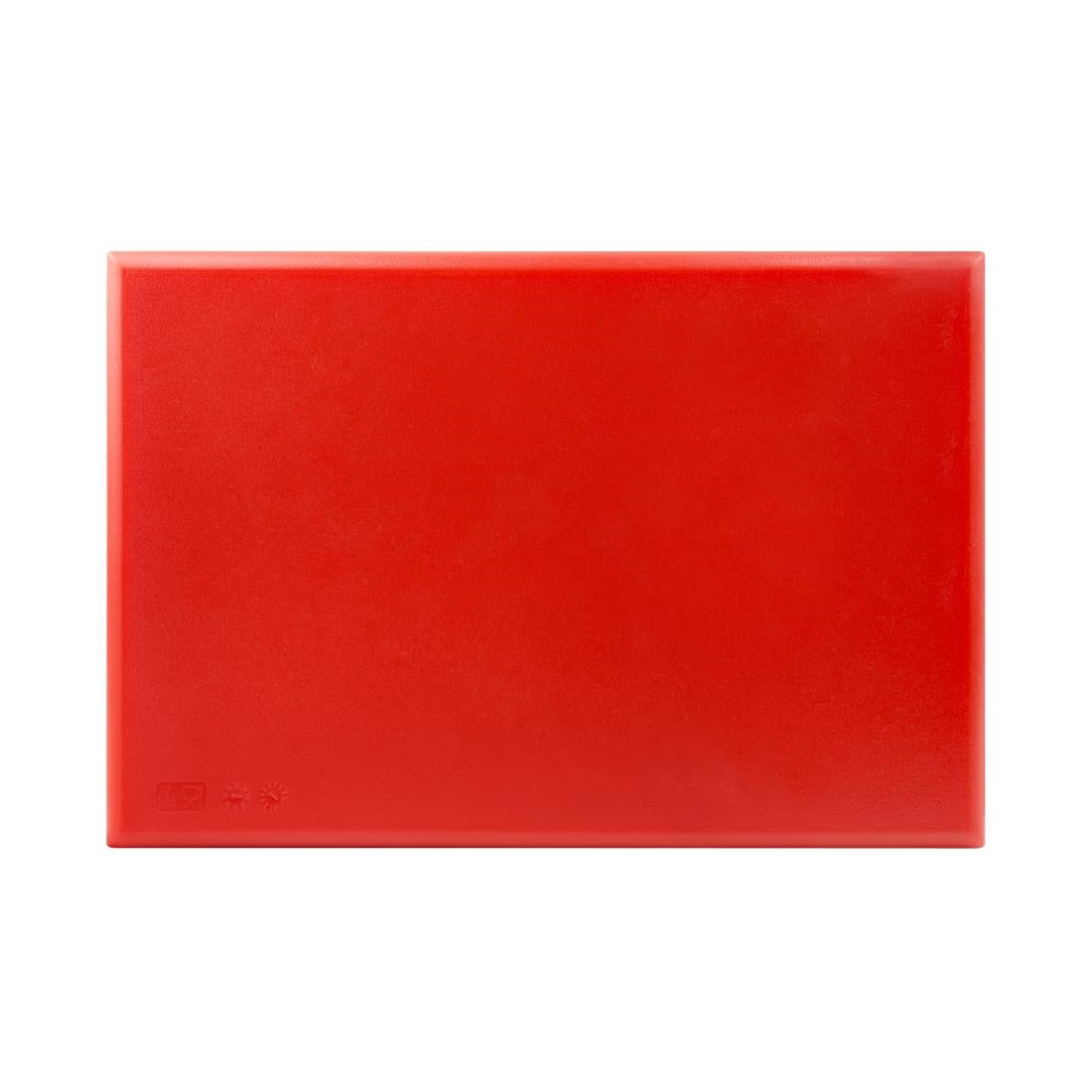 Hygiplas Extra Thick High Density Chopping Board Red - 450x300x20mm - J034