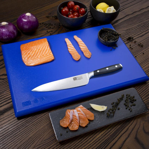 Hygiplas Extra Thick High Density Chopping Board Blue - 450x300x20mm - J036