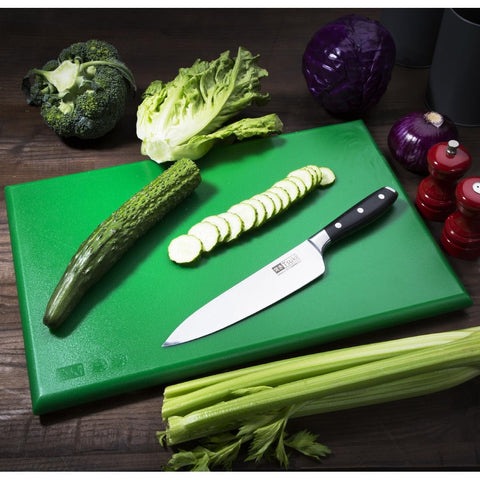 Hygiplas Extra Thick High Density Chopping Board Green - 450x300x20mm - J037
