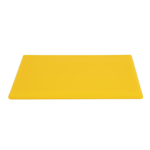 Hygiplas Extra Thick High Density Chopping Board Yellow - 450x300x20mm - J039