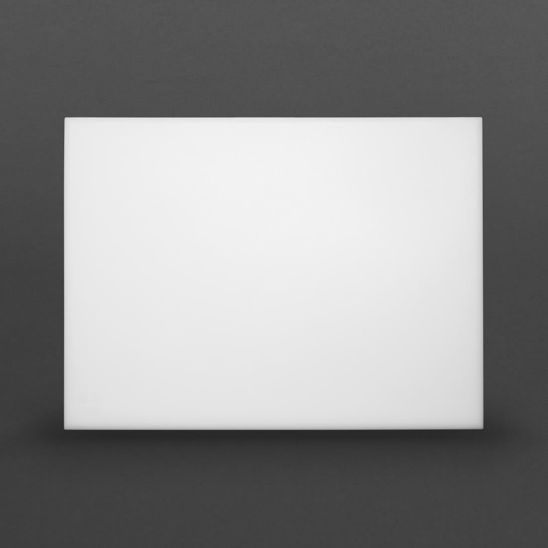 Hygiplas Extra Thick High Density Chopping Board White - 600x450x25mm - J044