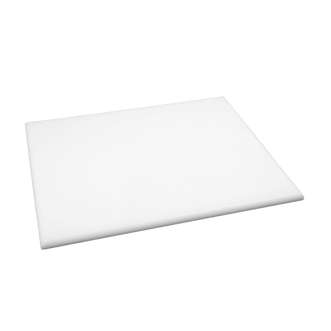 Hygiplas Extra Thick High Density Chopping Board White - 600x450x25mm - J044