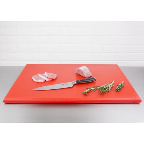 Hygiplas Extra Thick High Density Chopping Board Red - 600x450x25mm - J047