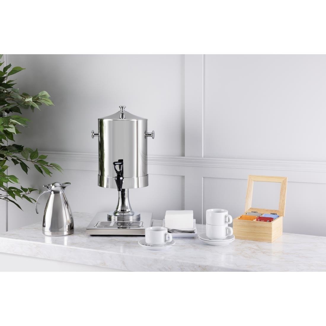 Olympia Mini Hevea Wood Tea Box with Lid - GL089