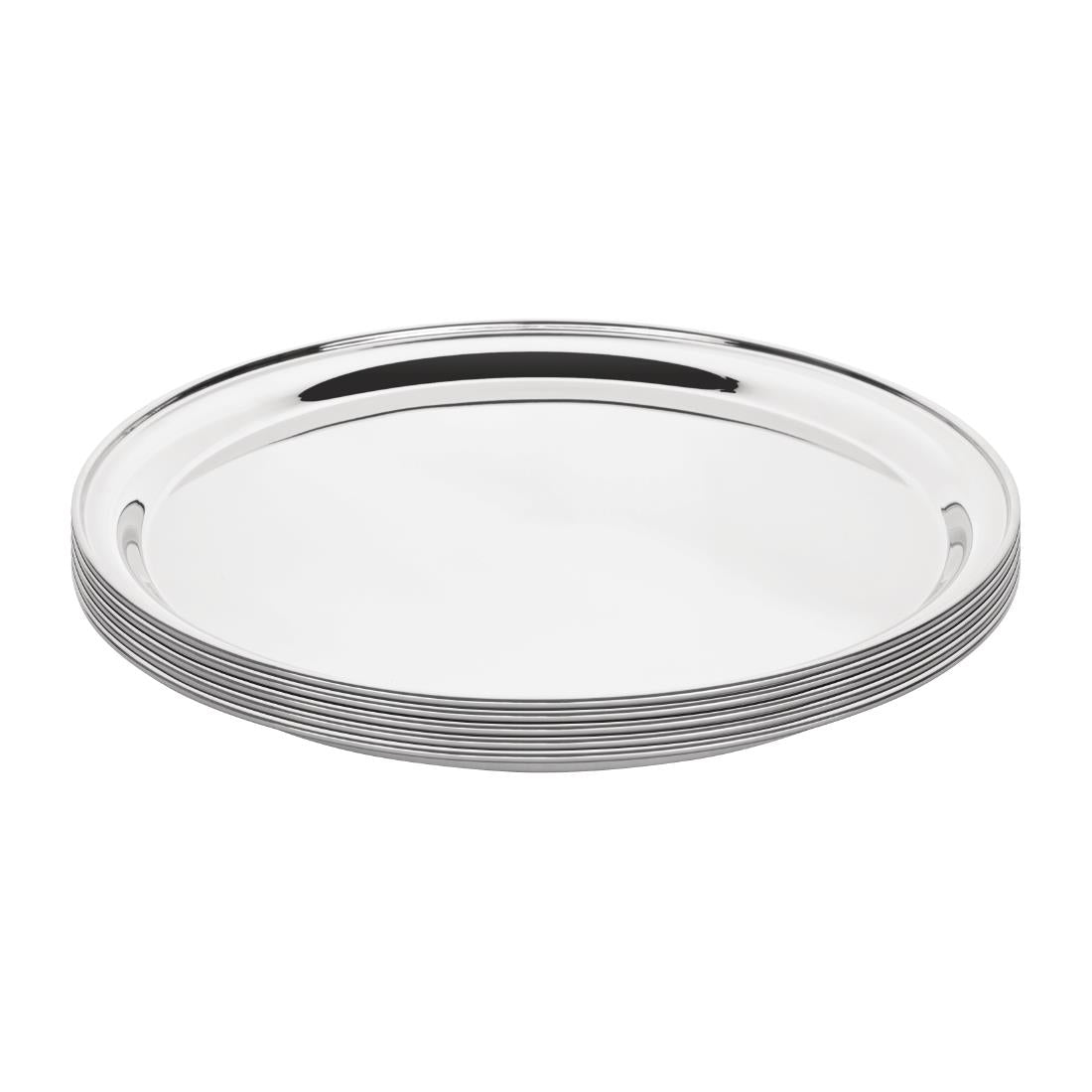 Olympia Stainless Steel Round Serving Tray 305mm - J828