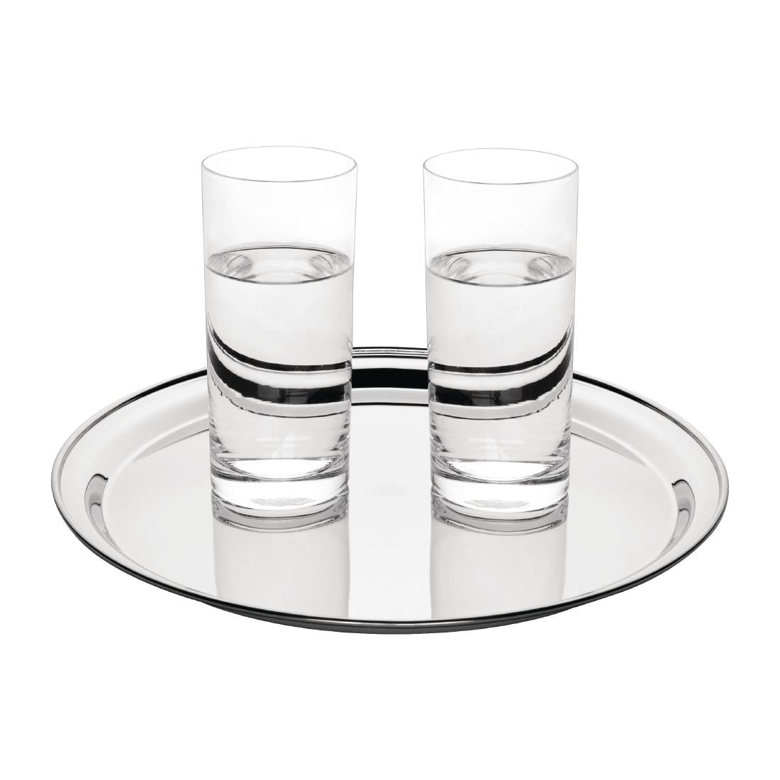 Olympia Stainless Steel Round Serving Tray 305mm - J828