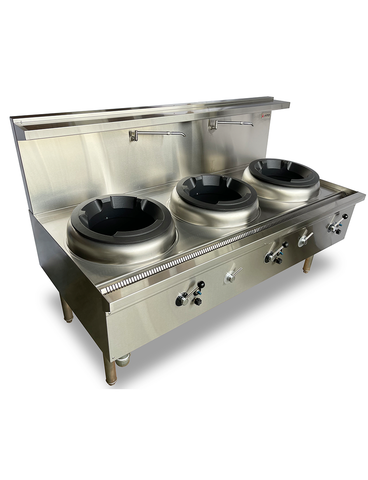 Jasper Triple Wok Chimney Burner - LPG