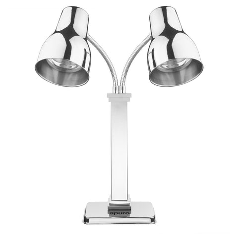 Apuro Double Heat Lamp Carving Station Stainless Steel 2x250W - JA869-A
