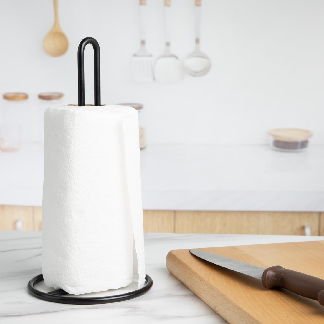 Jantex Kitchen Roll Holder Black - JA994