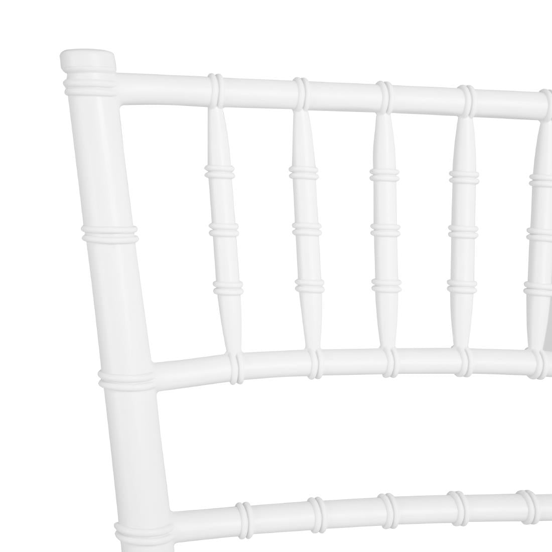Bolero Chiavari Polypropylene Chairs White (4 Pack) - JA998
