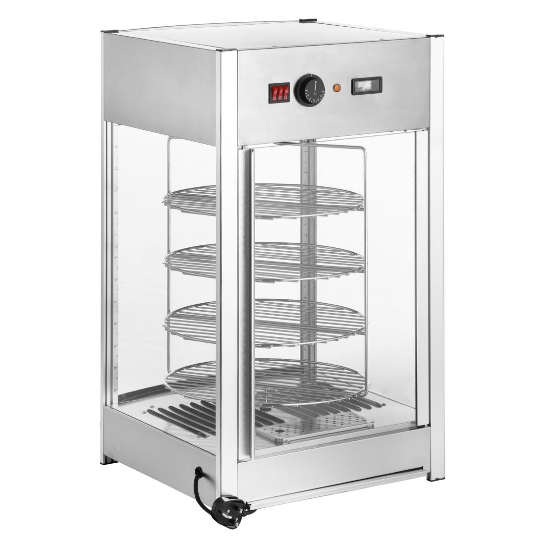 Apuro 4 Tier Heated Pizza Display Merchandiser - JB188-A
