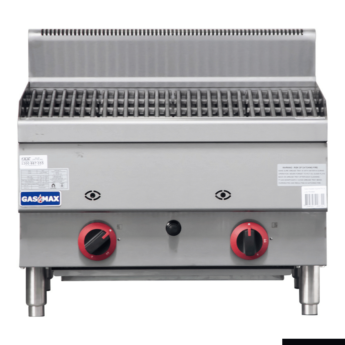 GASMAX Benchtop 2 Burner Chargrill JUS-TRH60E