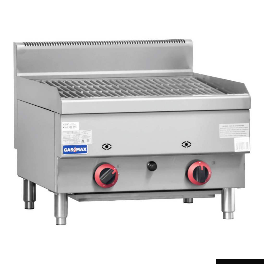 GASMAX Benchtop 2 Burner Chargrill JUS-TRH60E