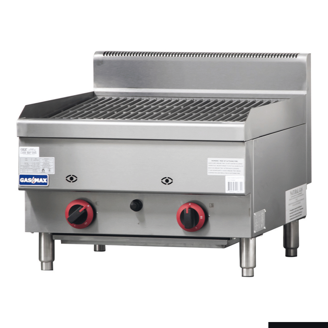 GASMAX Benchtop 2 Burner Chargrill JUS-TRH60E