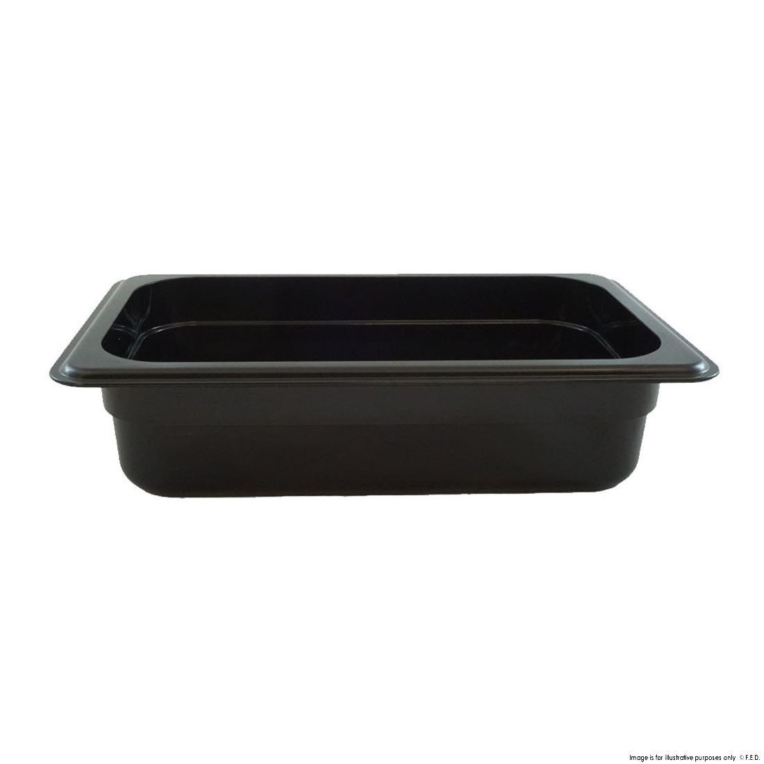 F.E.D Black Poly 1/3 X 65 Mm Gastronorm Pan (1 x GN Pan) JW-P132B