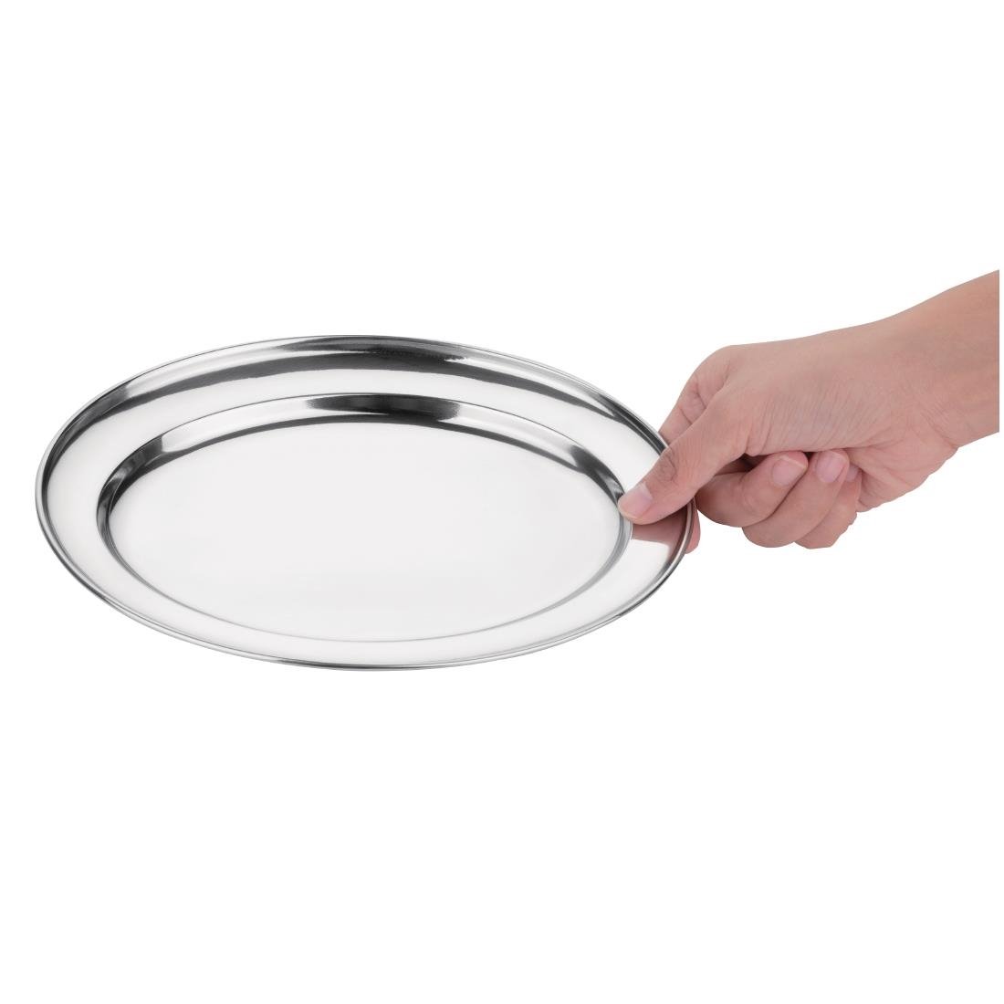 Olympia Stainless Steel Oval Service Tray 250mm - K362