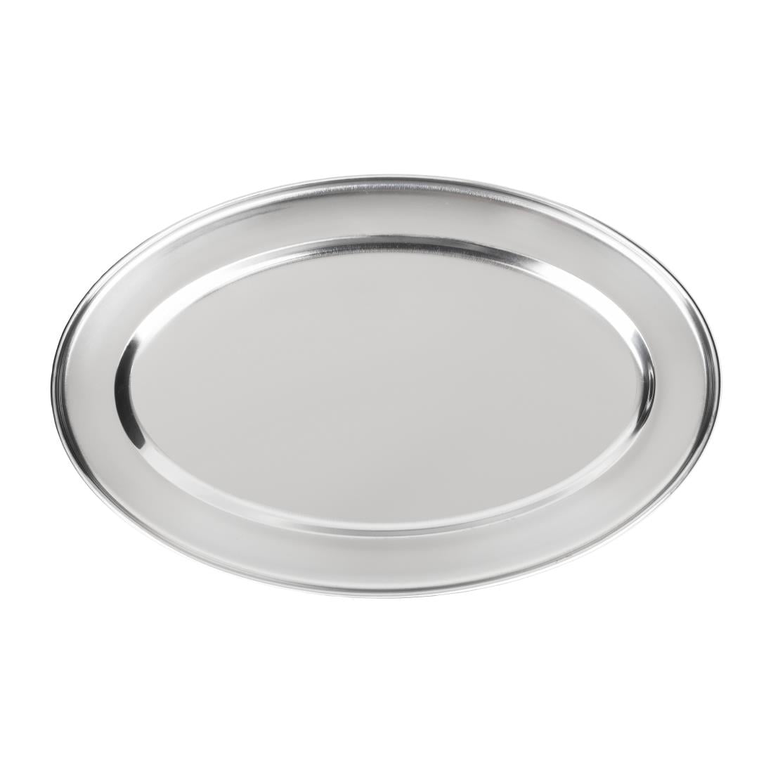 Olympia Stainless Steel Oval Service Tray 400mm - K365