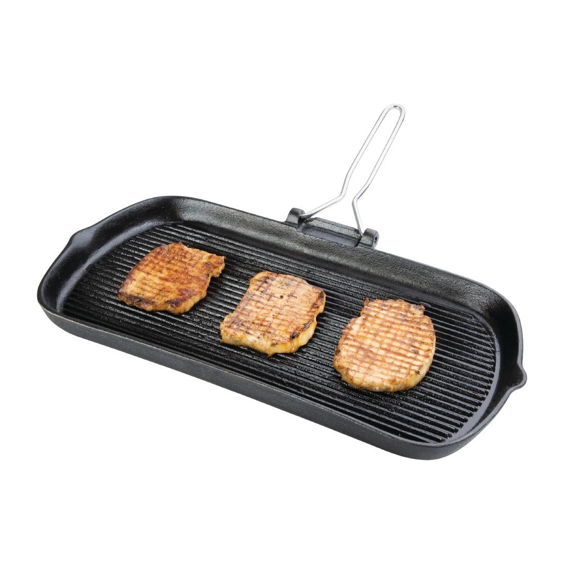 Vogue Cast Iron Grill Pan - K417