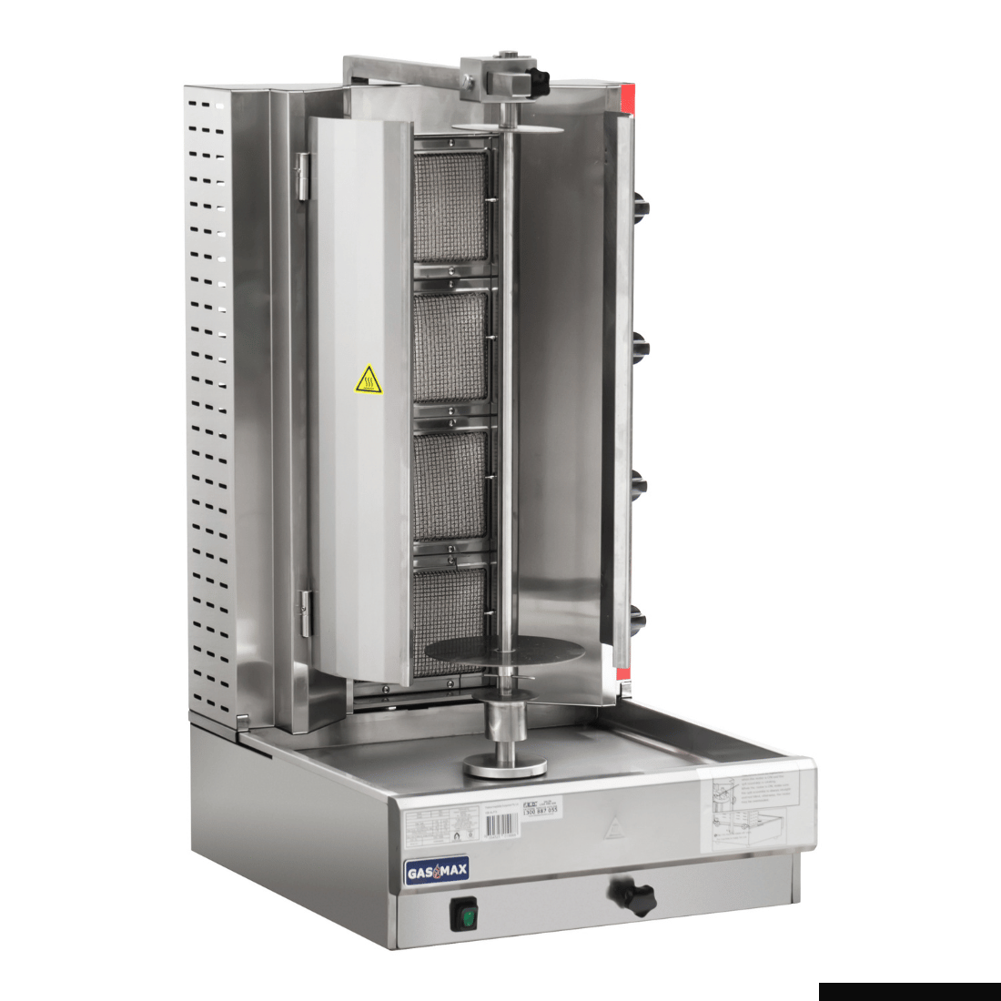 GasMax KB-4 Semi-automatic 4 Burner Kebab Machine - Natural Gas/LPG