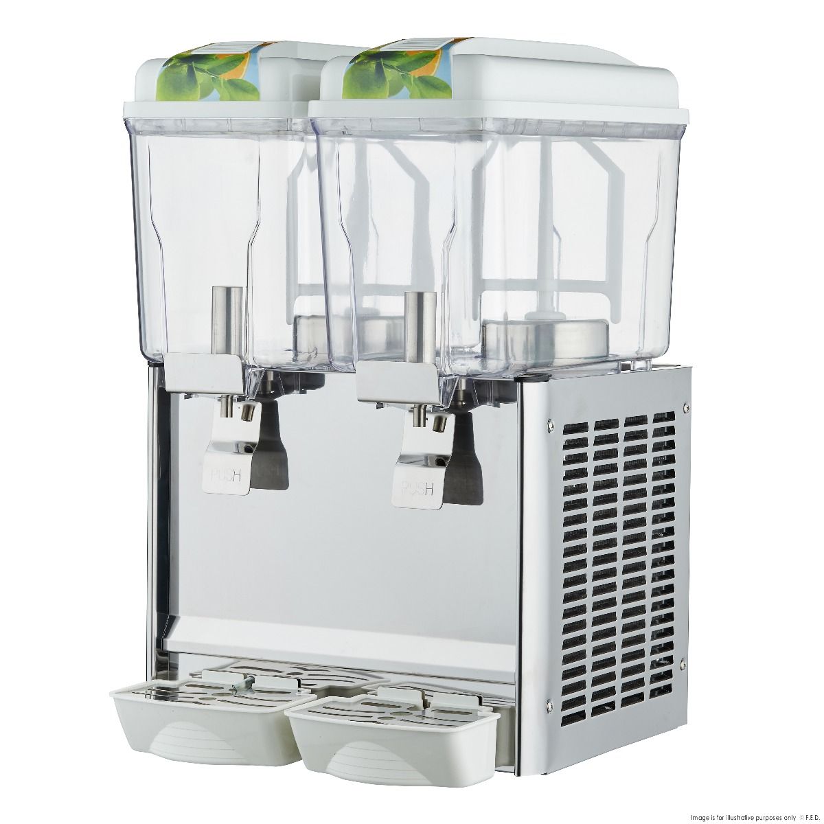 F.E.D Double Bowl Juice Dispenser KF12L-2